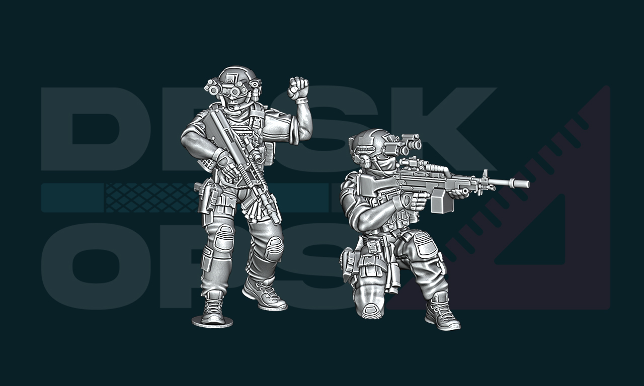 Australian Infantry - Alpha Brick - NCO & LMG