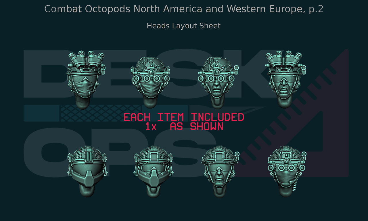Combat Octopods - North America & Western Europe - June 2024 - Full Parts Release