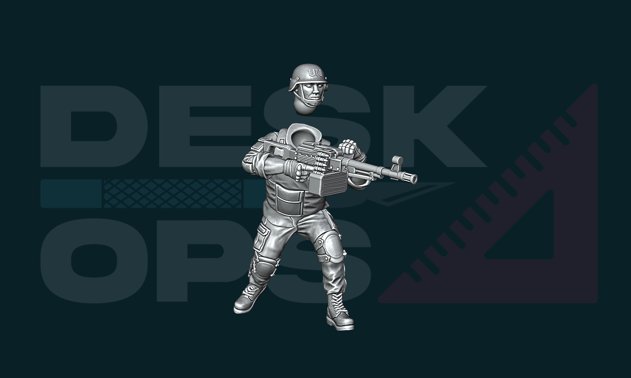 UN Peacekeeping Force - PKM Support Gunner