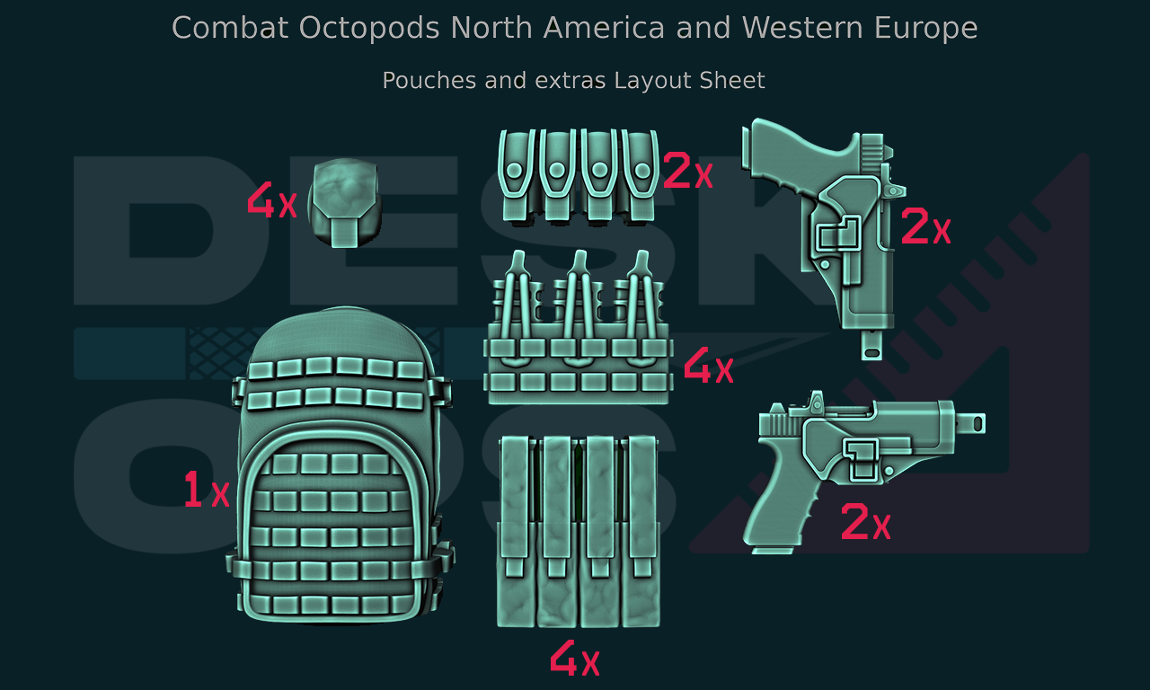 Combat Octopods - North America & Western Europe - June 2024 - Full Parts Release