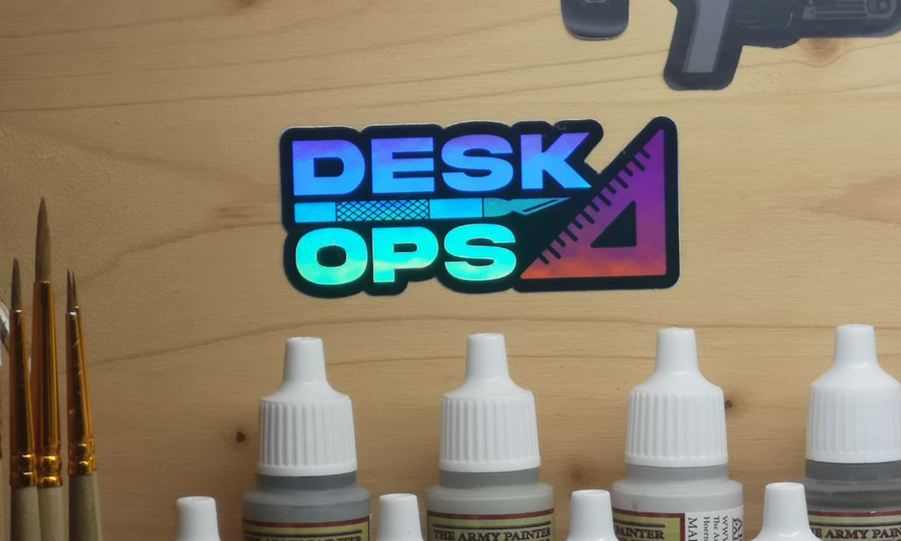 Holographic Sticker "Desk-Ops Logo"