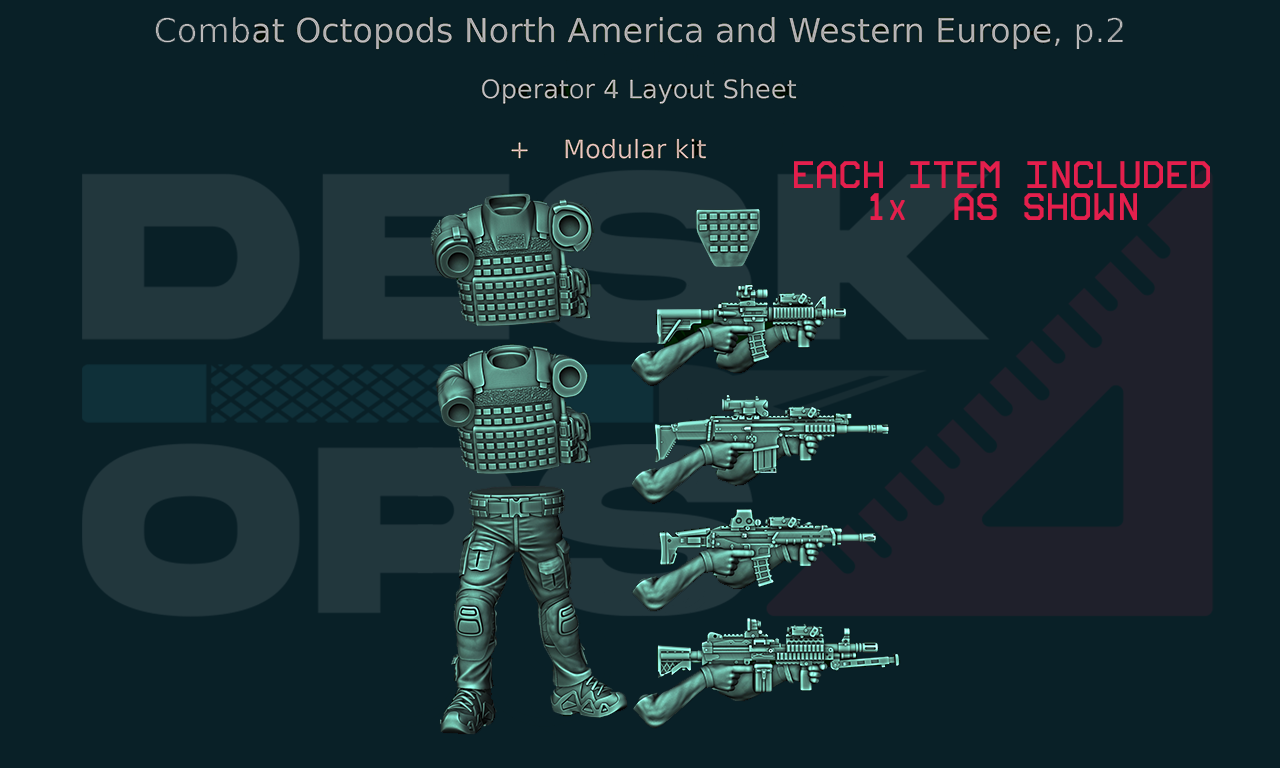 Combat Octopods - North America & Western Europe - June 2024 - Full Parts Release