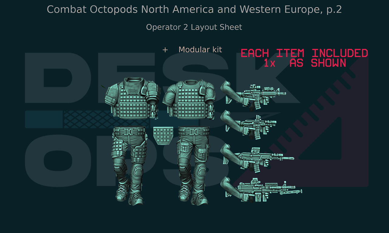 Combat Octopods - North America & Western Europe - June 2024 - Full Parts Release