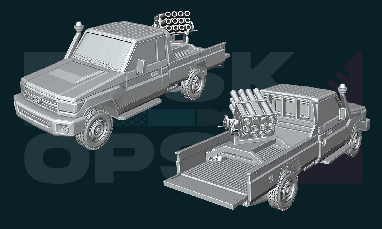 Land Cruiser  with MLRS