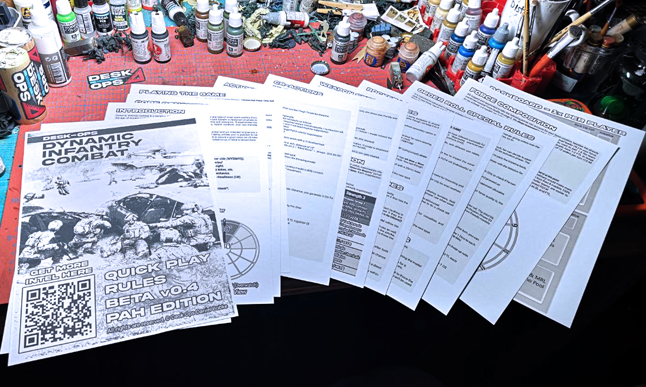 Dynamic Infantry Combat - Quick Play rules v0.4 beta - PAH Edition PDF - English
