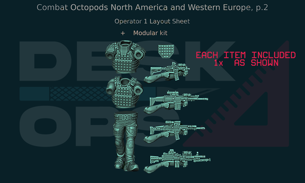 Combat Octopods - North America & Western Europe - June 2024 - Full Parts Release