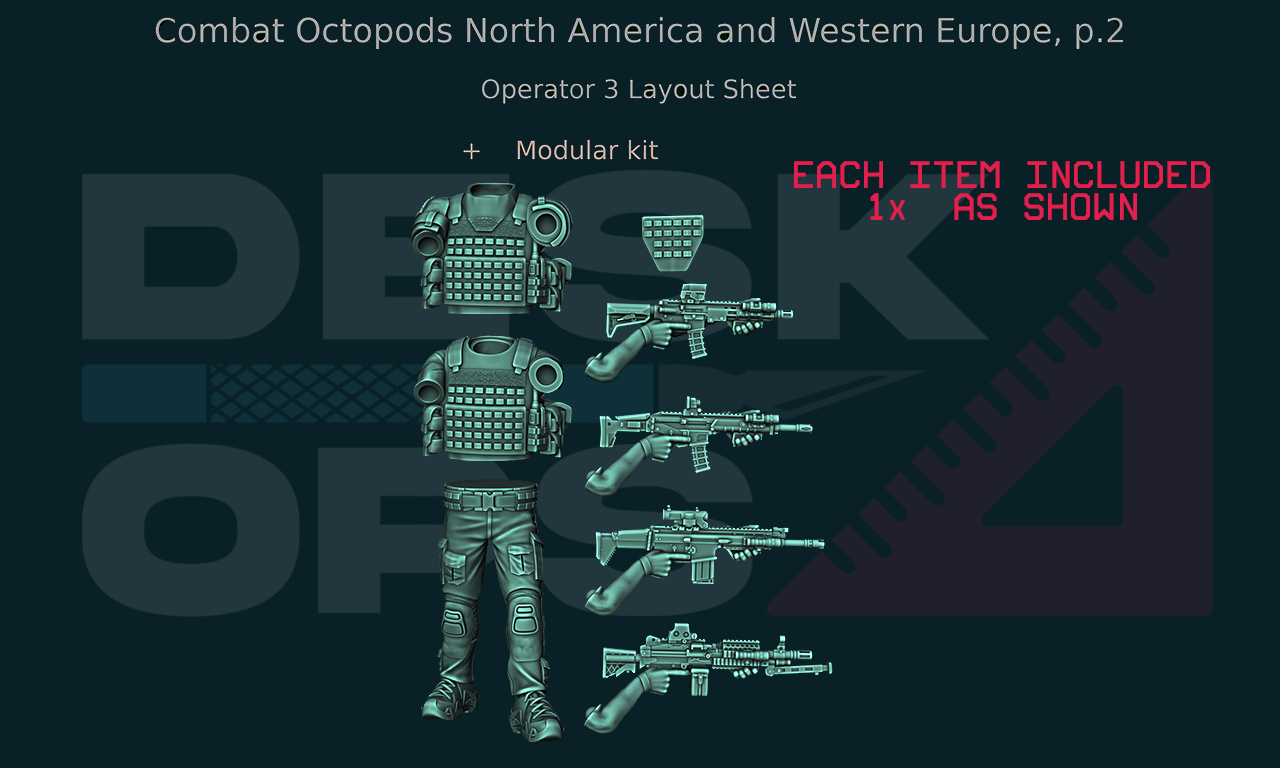 Combat Octopods - North America & Western Europe - June 2024 - Full Parts Release