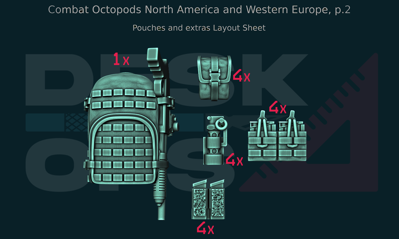 Combat Octopods - North America & Western Europe - June 2024 - Full Parts Release